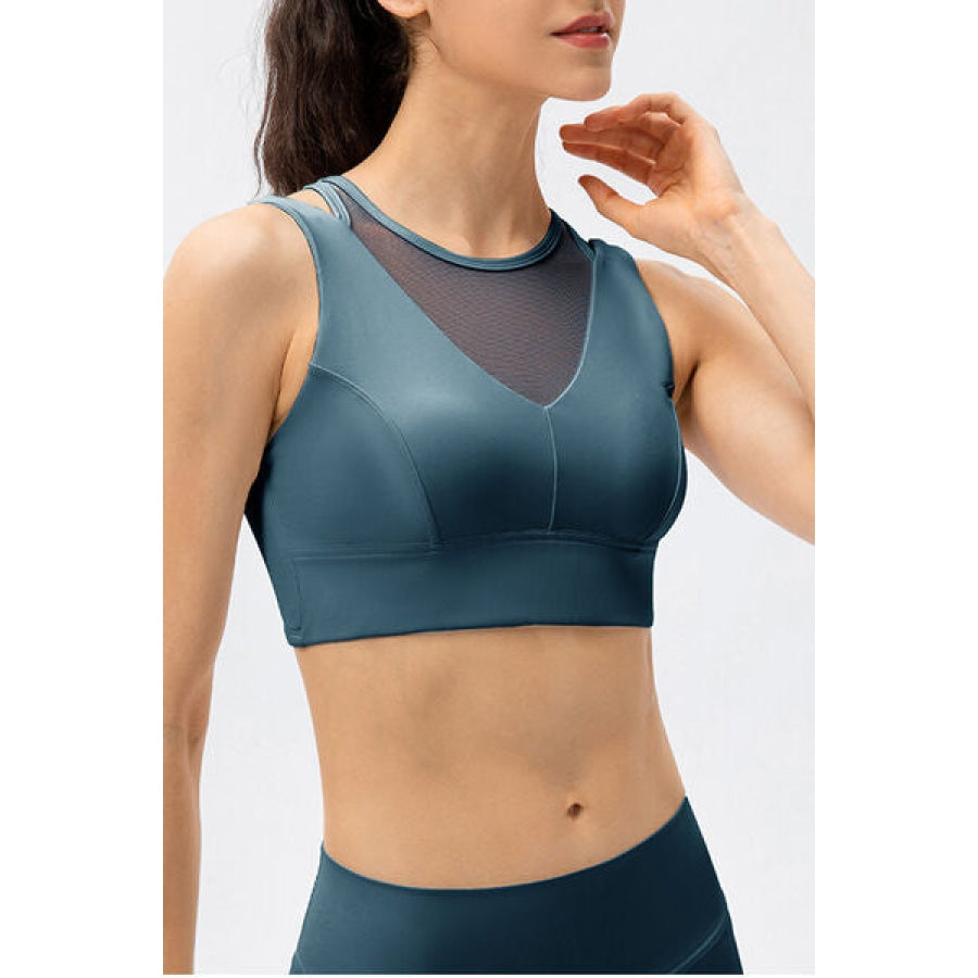 Cutout Wide Strap Active Tank Clothing