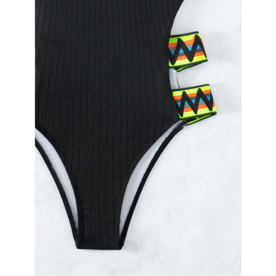 Cutout Wide Strap One - Piece Swimwear Apparel and Accessories