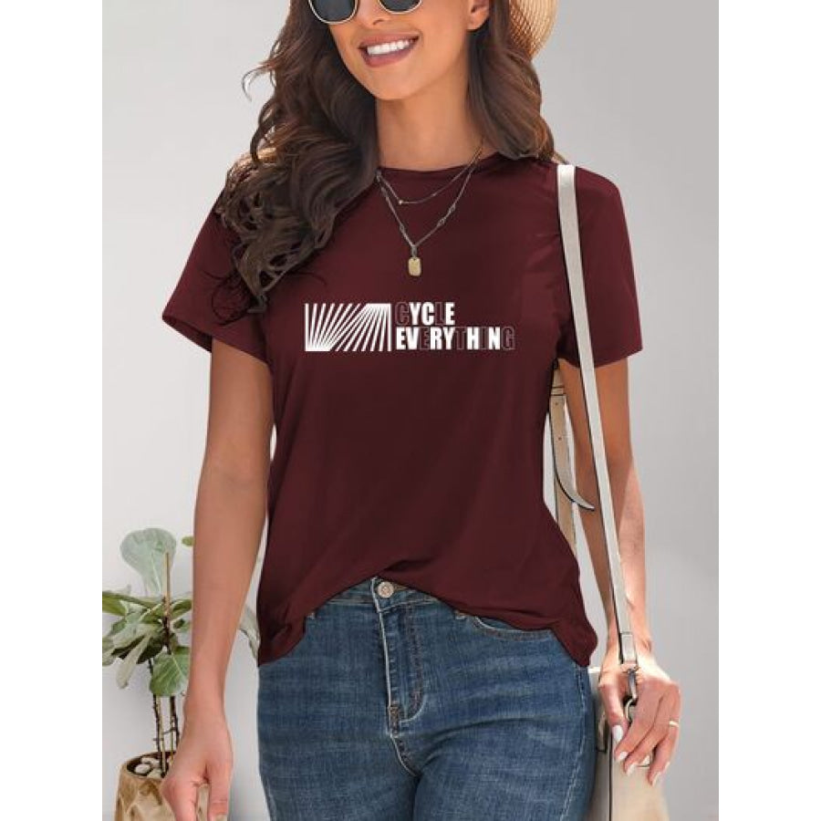 CYCLE EVERYTHING Round Neck T - Shirt Apparel and Accessories