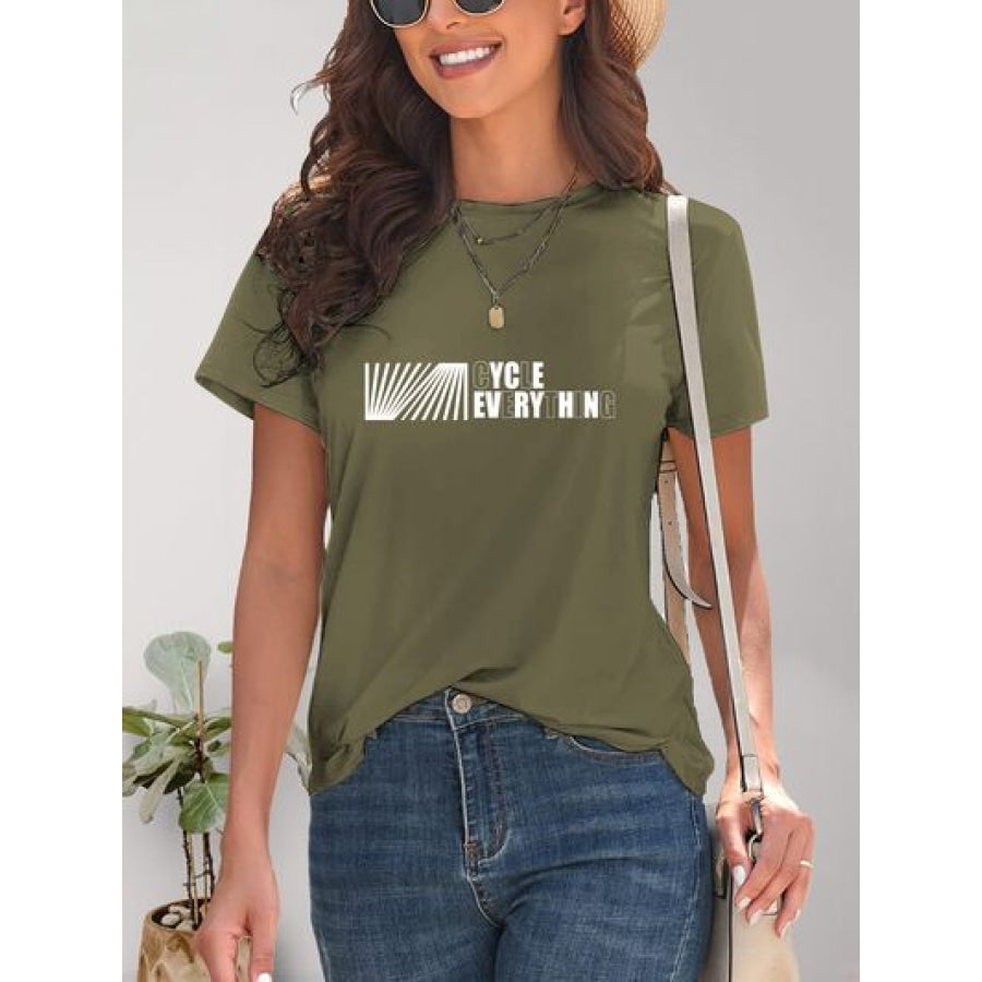 CYCLE EVERYTHING Round Neck T - Shirt Apparel and Accessories