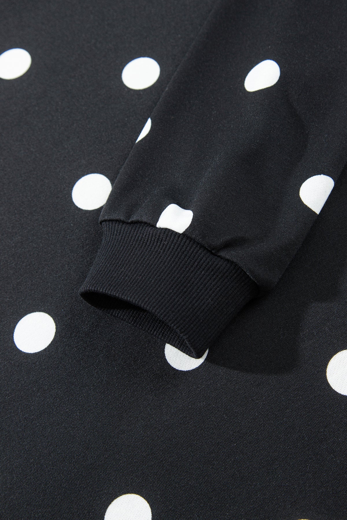 Red Polka Dot Raw Hem Relaxed Pullover Loose Skort Two Piece Set