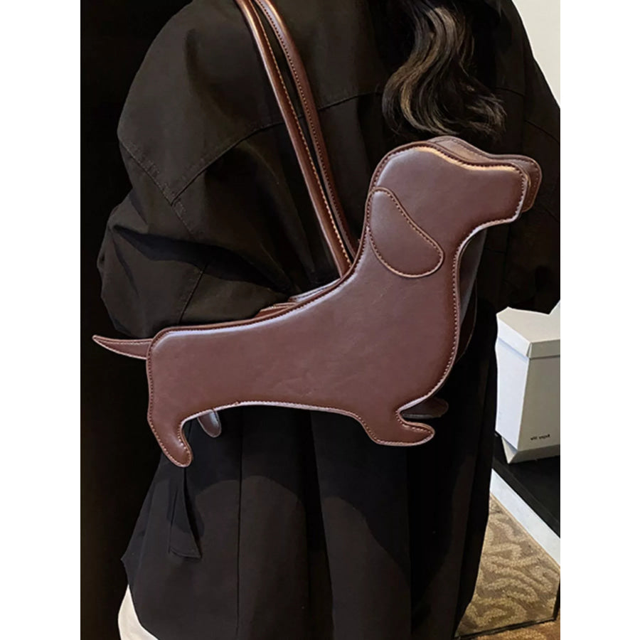 Dachshund Shaped Shoulder Bag Apparel and Accessories