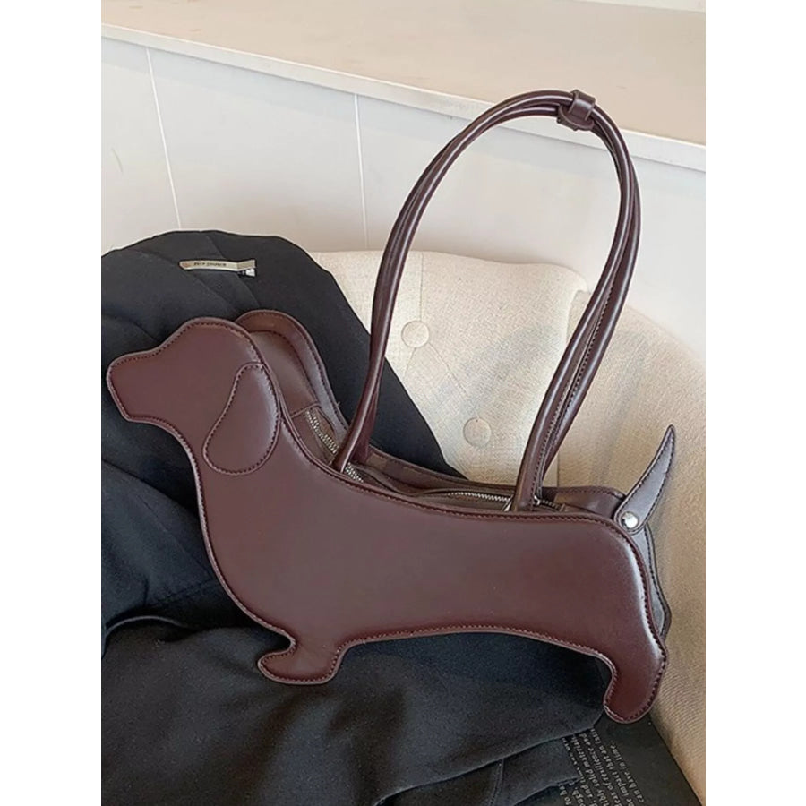 Dachshund Shaped Shoulder Bag Apparel and Accessories