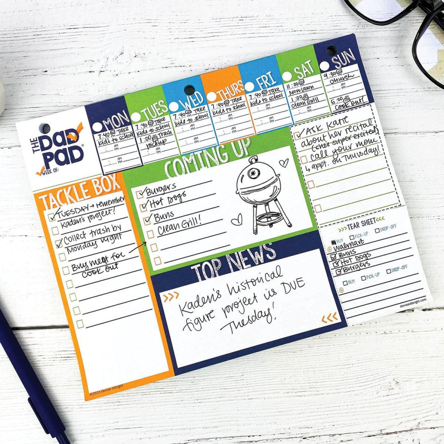 Dad Pad® Weekly Planner Pad Pads