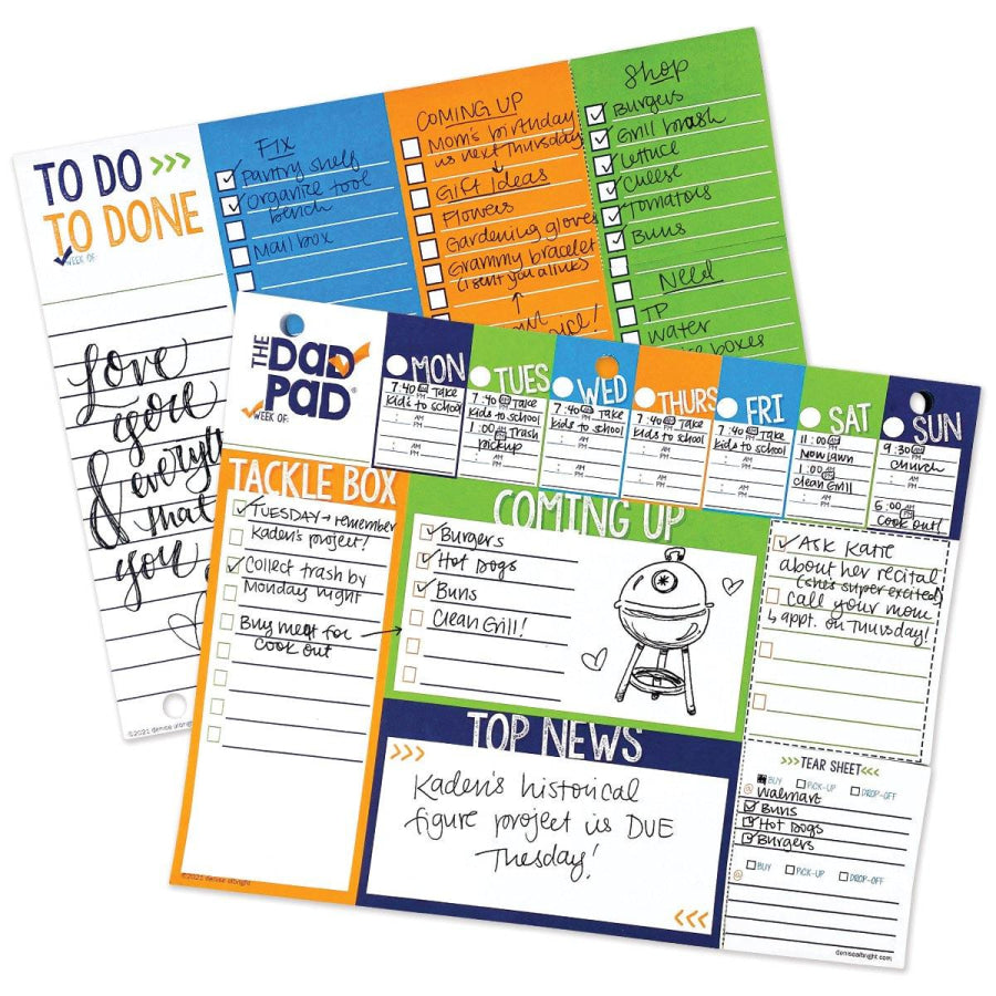 Dad Pad® Weekly Planner Pad Pads