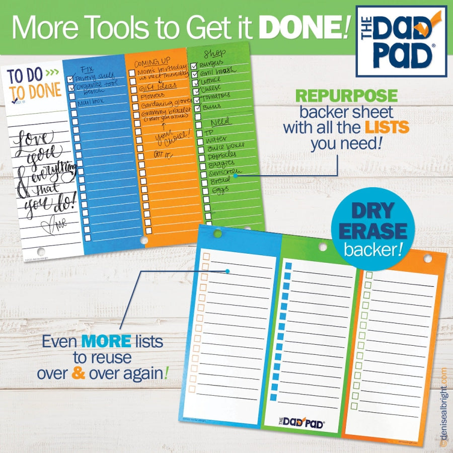 Dad Pad® Weekly Planner Pad Pads