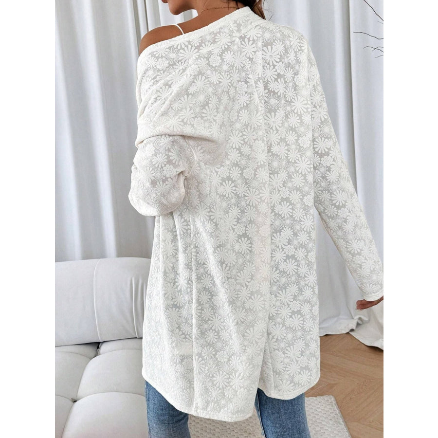 Daisy Open Front Long Sleeve Cover Up Apparel and Accessories