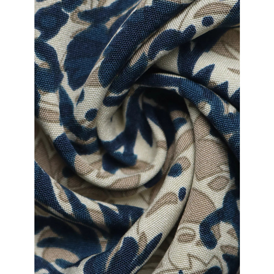 Damask Print Cap Sleeve Blouse Apparel and Accessories