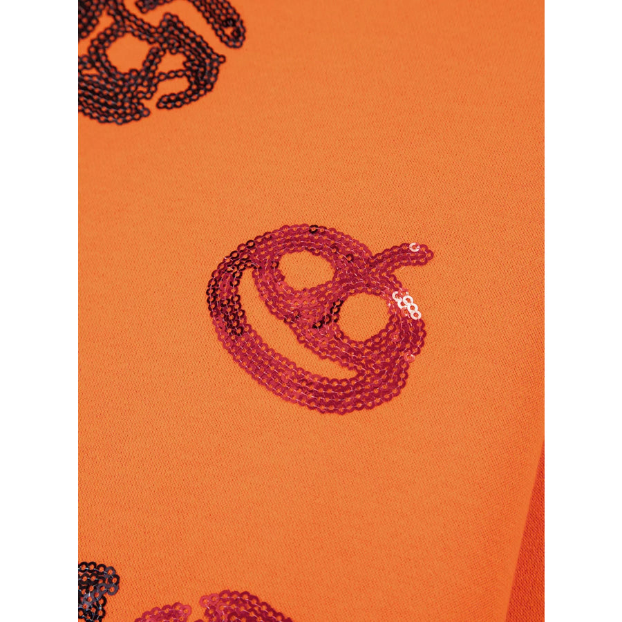 Dancing Critters Sequin Halloween Crewneck Sweatshirt Apparel and Accessories