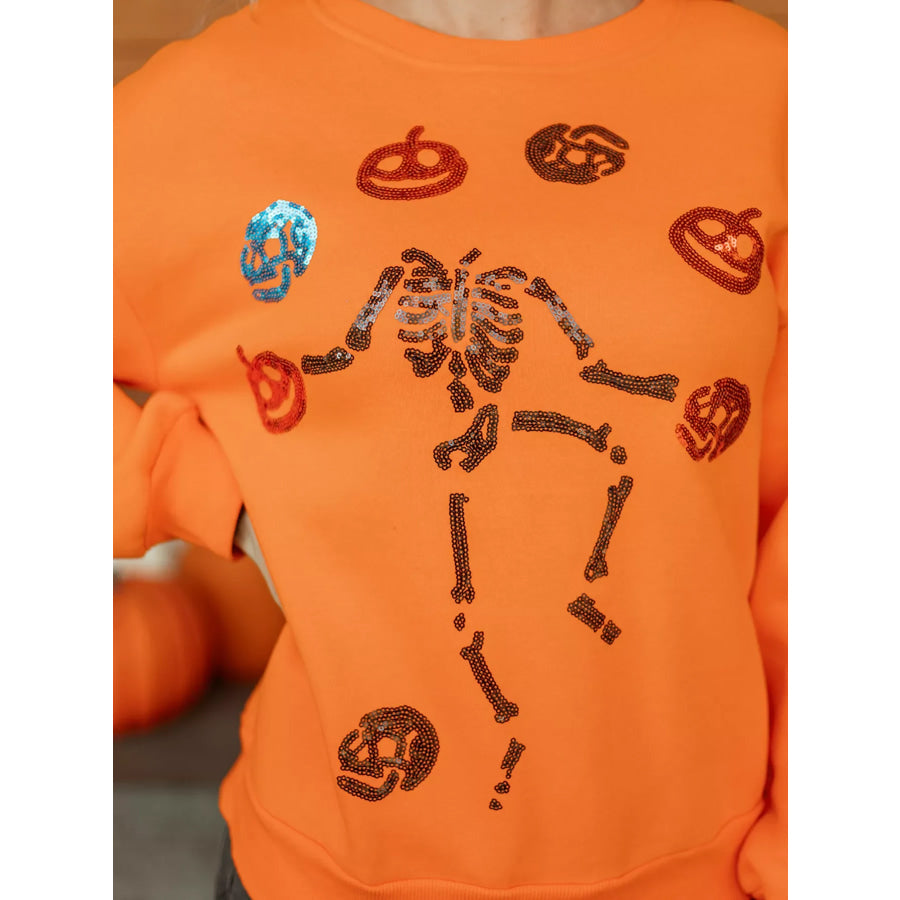 Dancing Critters Sequin Halloween Crewneck Sweatshirt Apparel and Accessories