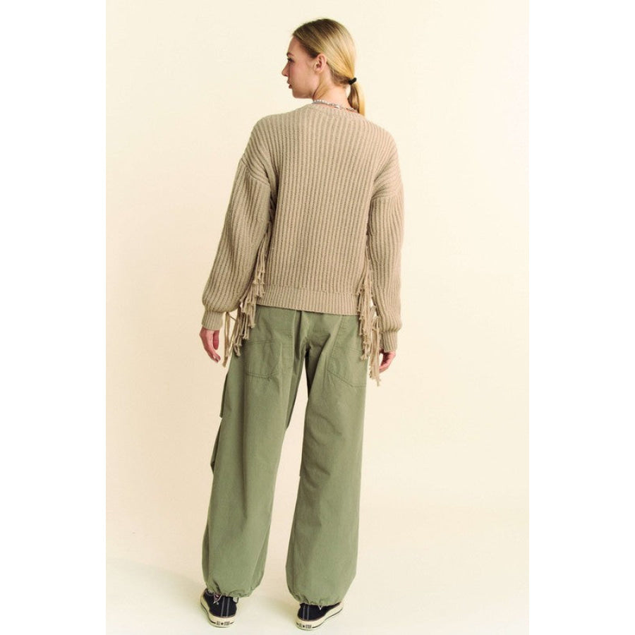 Davi &amp; Dani Drawstring Baggy Pants with Pockets Apparel and Accessories