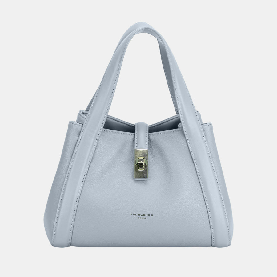 David Jones PU Leather Bucket Bag L.Blue / One Size Apparel and Accessories