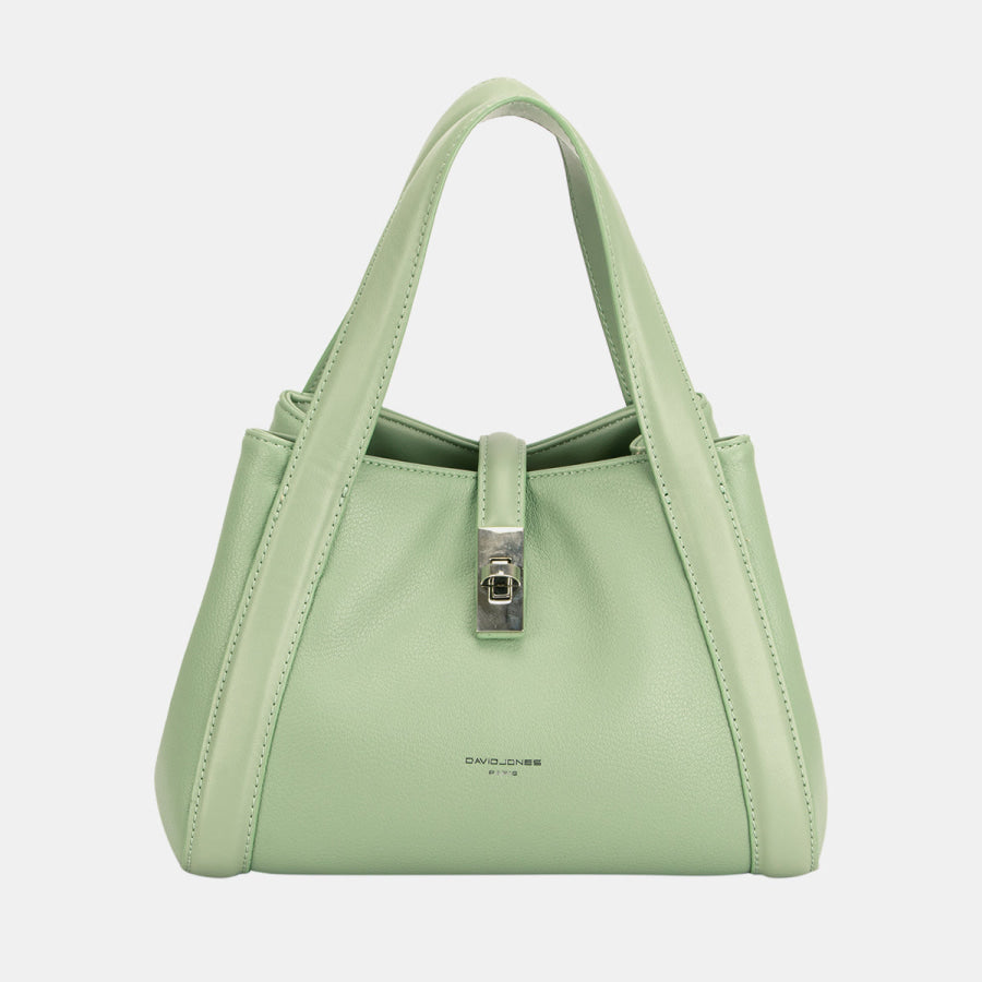 David Jones PU Leather Bucket Bag L.Green / One Size Apparel and Accessories