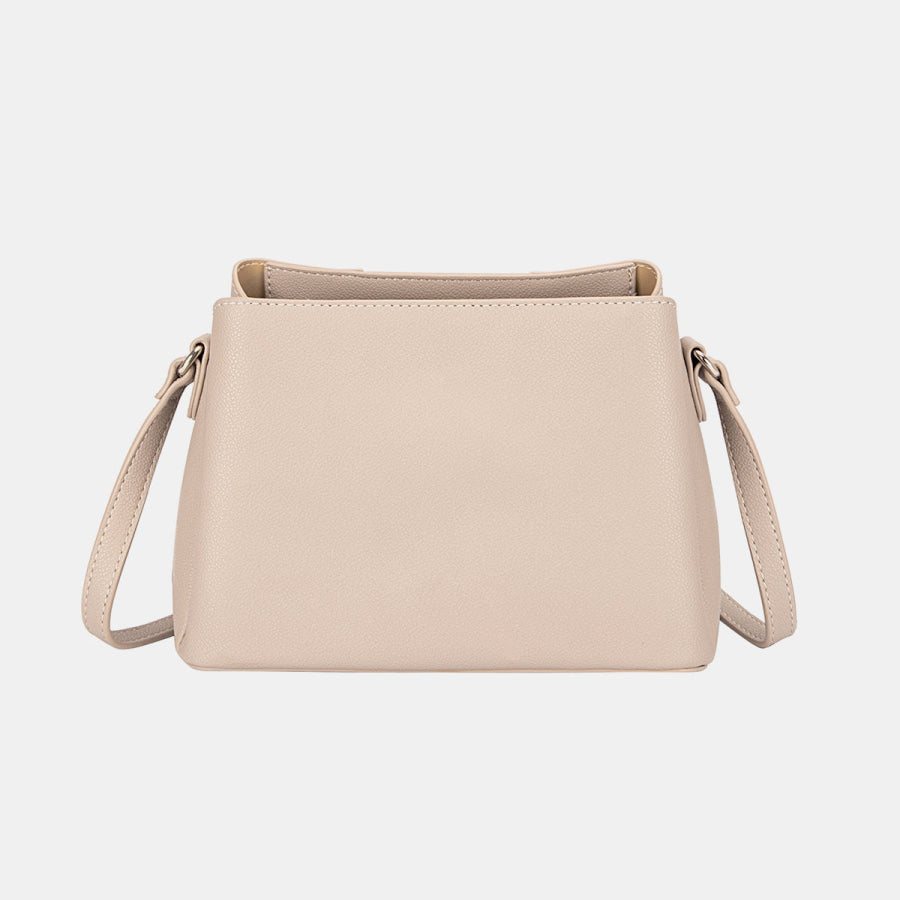 David Jones PU Leather Crossbody Bag Apparel and Accessories