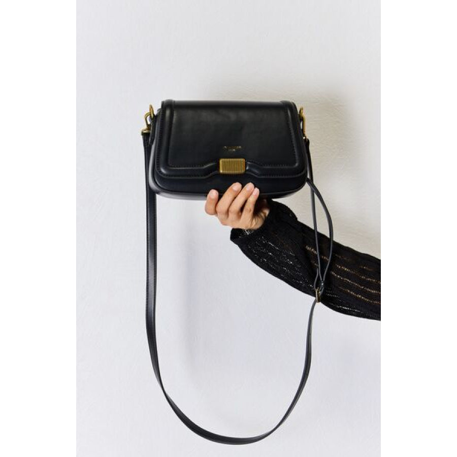 David Jones PU Leather Crossbody Bag Apparel and Accessories