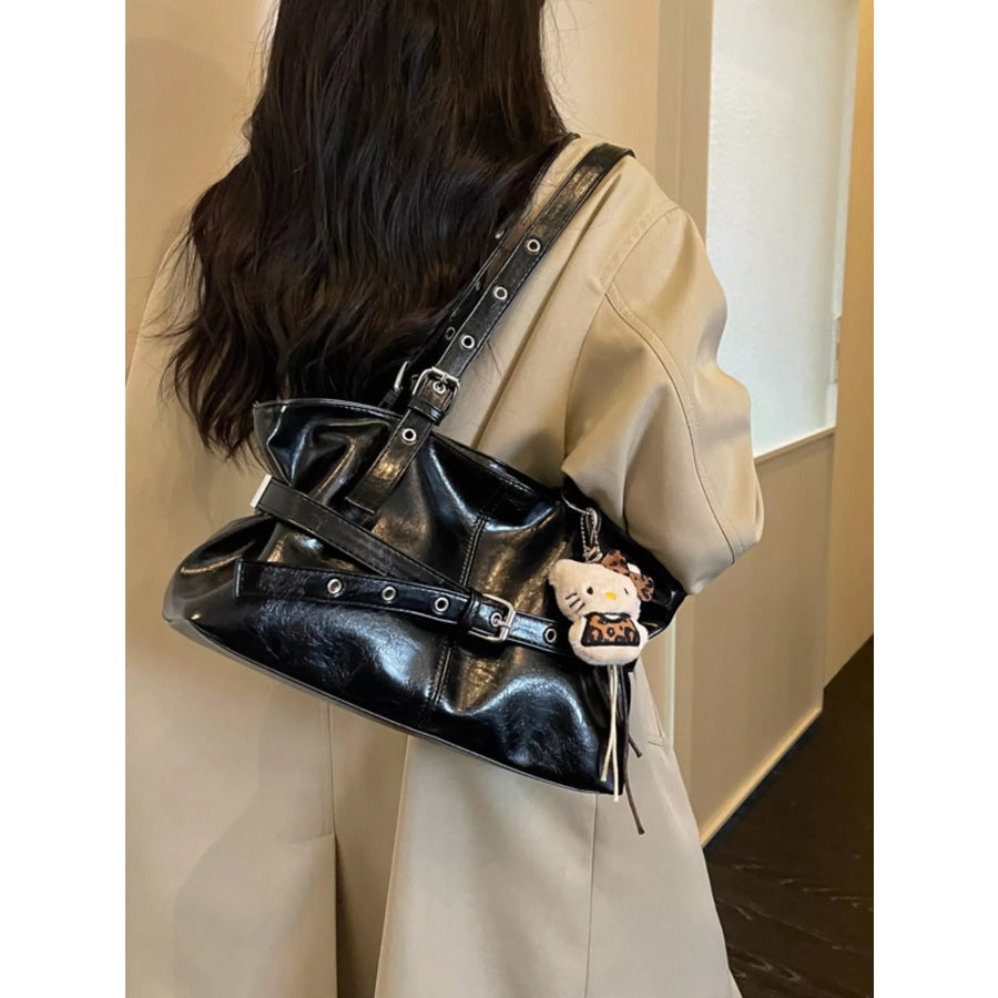 Decorative Buckle Shoulder Bag Apparel and Accessories