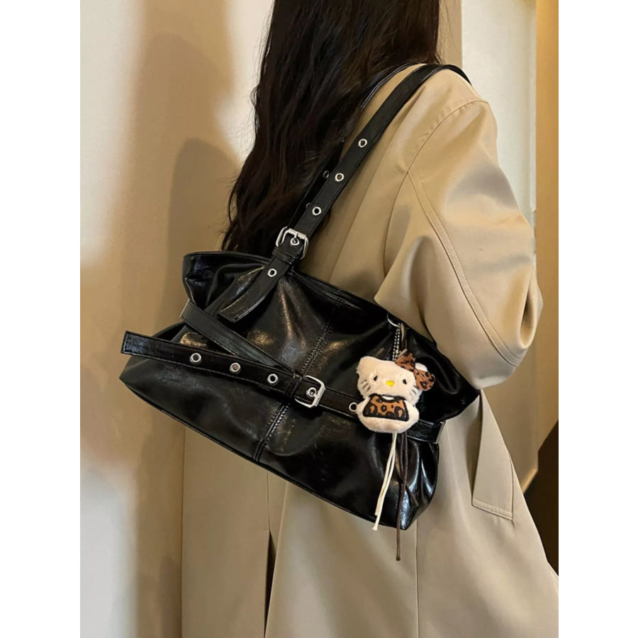 Decorative Buckle Shoulder Bag Apparel and Accessories