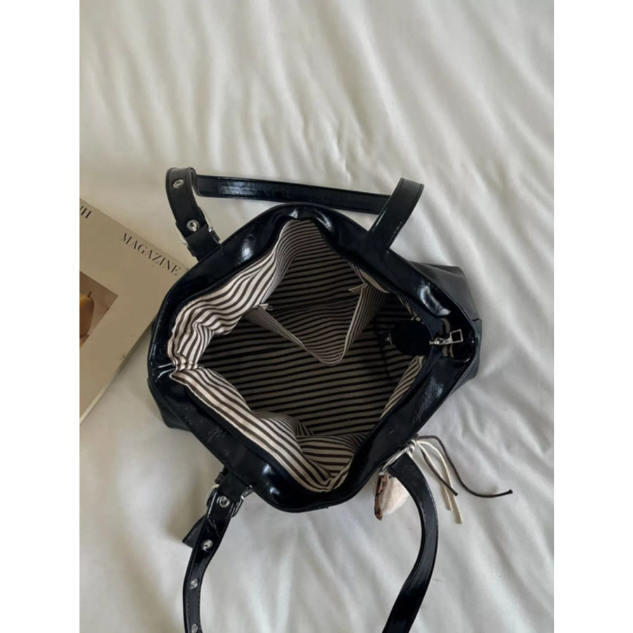 Decorative Buckle Shoulder Bag Apparel and Accessories