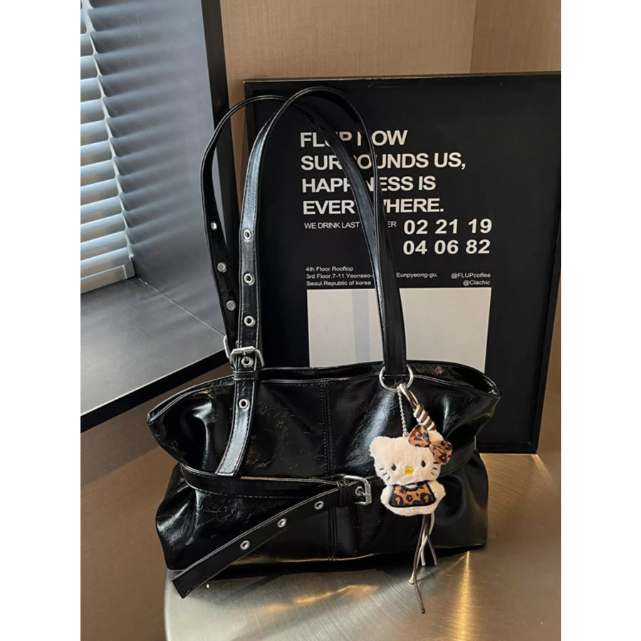Decorative Buckle Shoulder Bag Apparel and Accessories