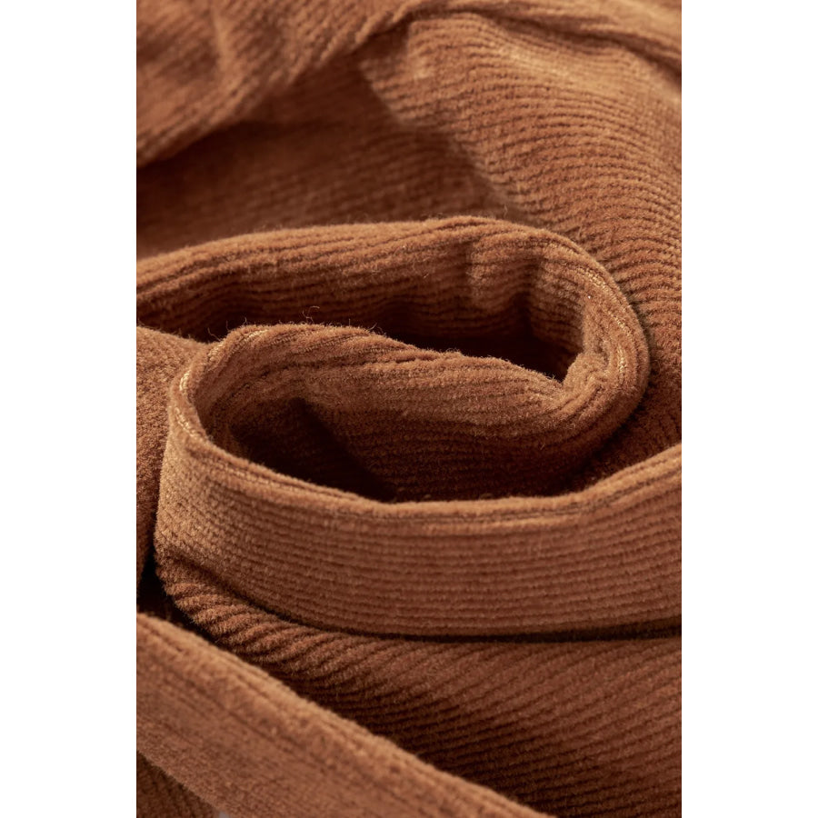 Decorative Button Straight Leg Pants Apparel and Accessories