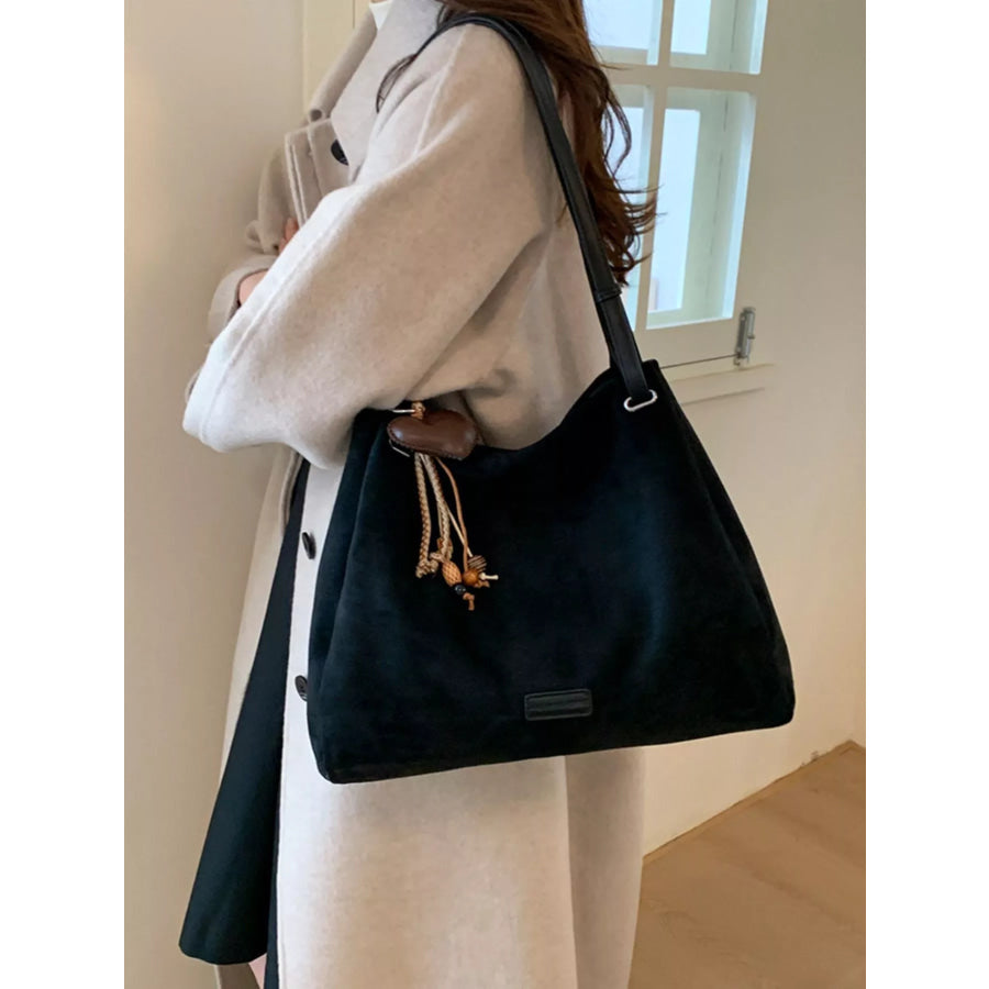 Decorative Tassel Charm Shoulder Bag Apparel and Accessories