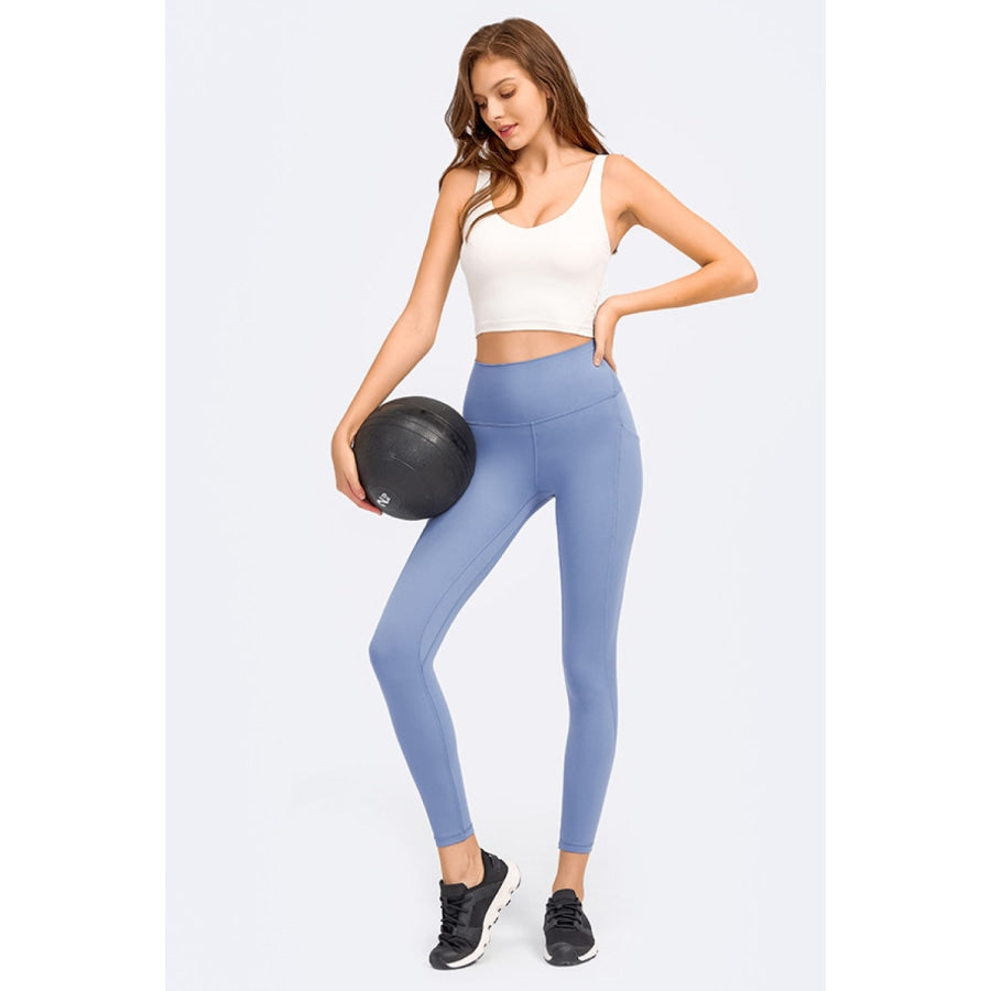 Deep V-Neck Crop Sports Bra