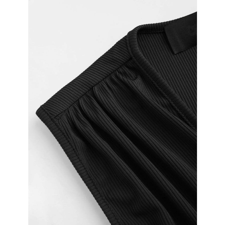 Deep V-Neck Ruched Sleeveless Romper Apparel and Accessories