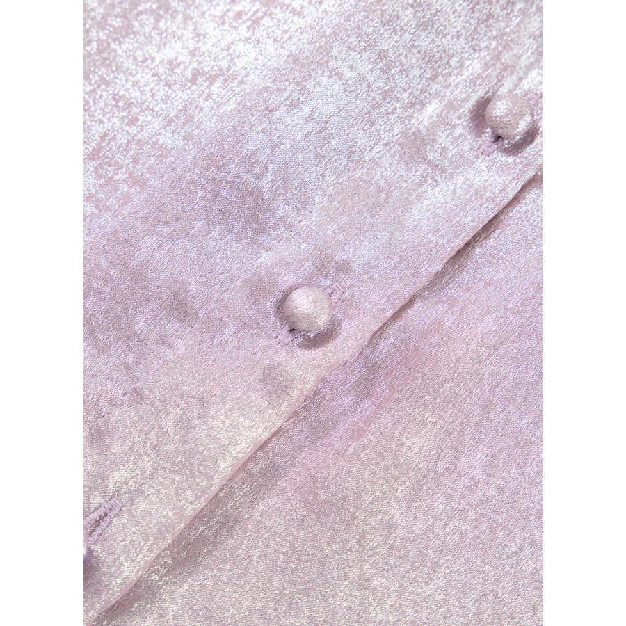 Delicacy Long Sleeve Button Front Ruffle Cuffs Back Paneling Shirt Tops/Blouses & Shirts