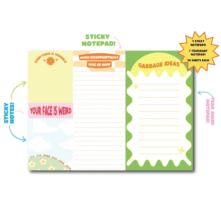 Demotivational Notepad Set Notepad