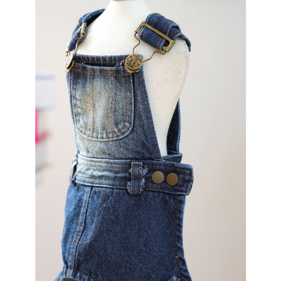 Denim Pet Overalls Denim / One Size Apparel and Accessories