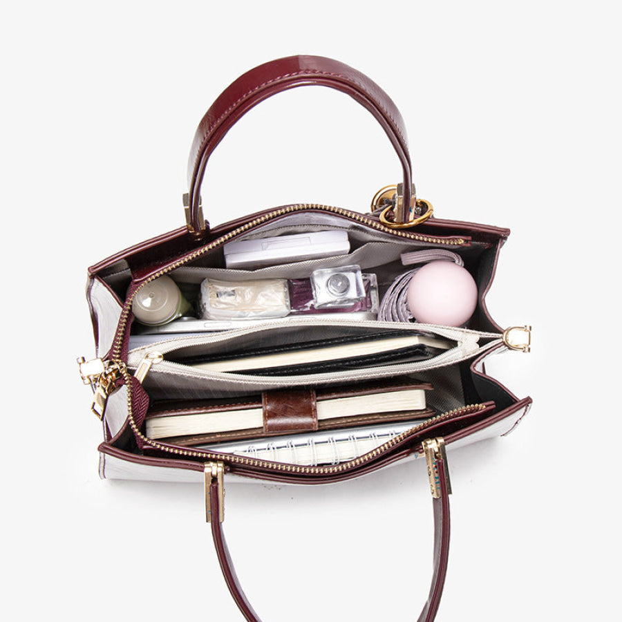 Detachable Strap Crossbody Bag Burgundy / ONESIZE Apparel and Accessories