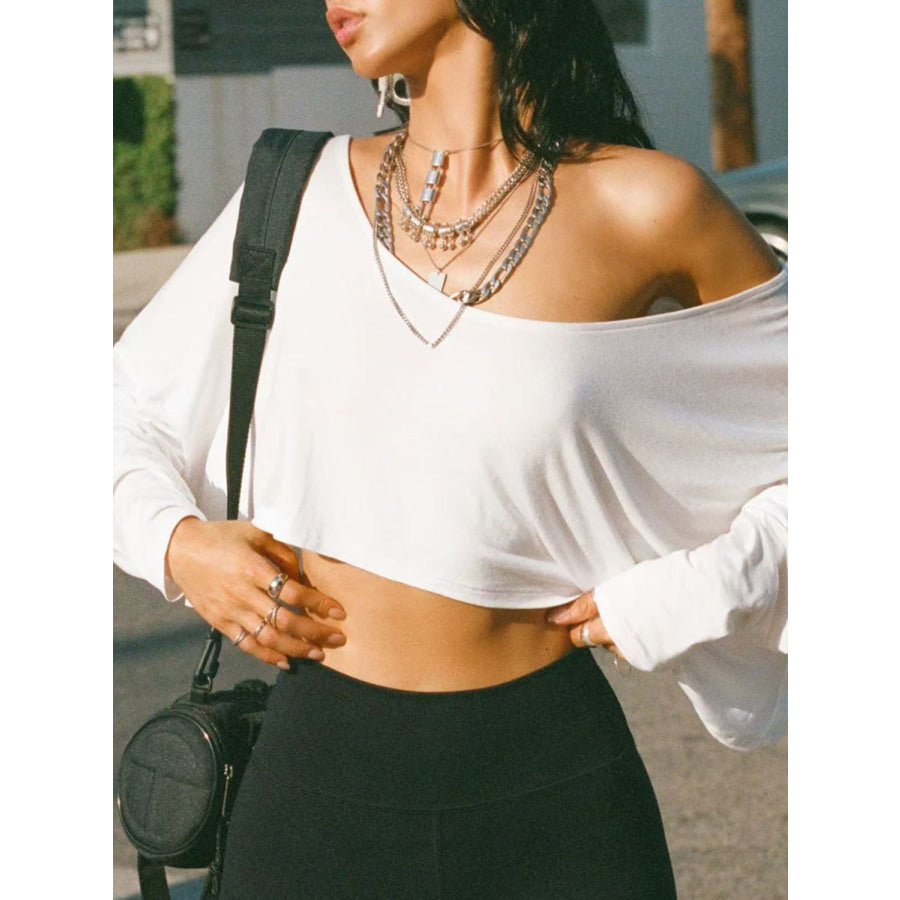 Devine One Shoulder Long Sleeve T-Shirt Apparel and Accessories
