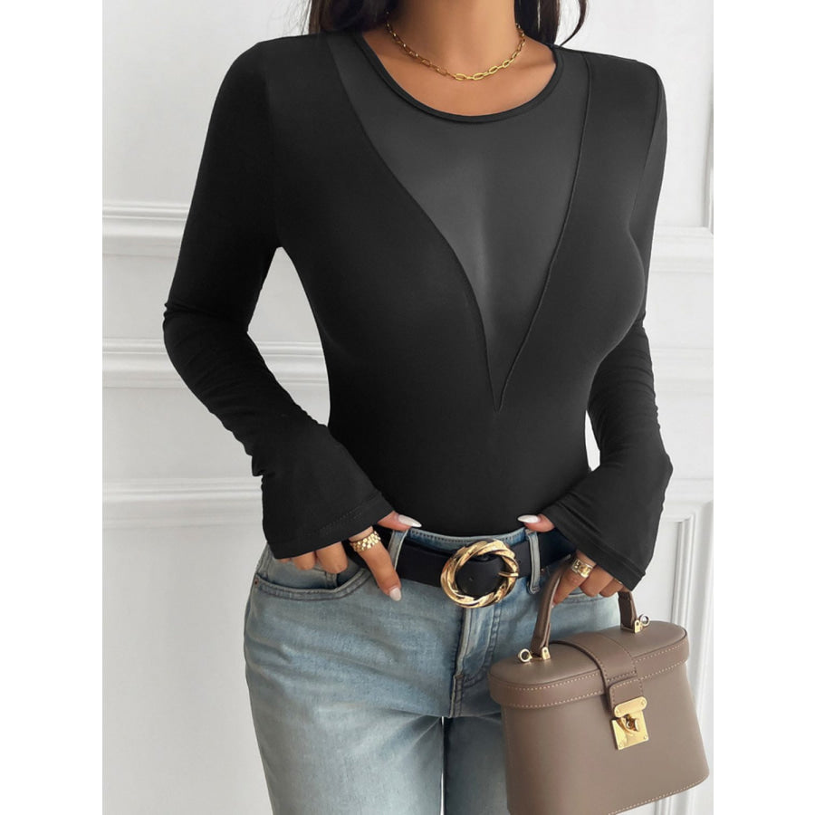 Devine Round Neck Long Sleeve T-Shirt Apparel and Accessories