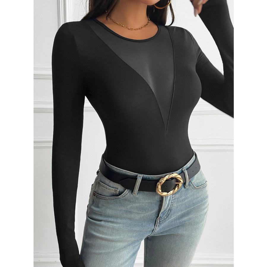 Devine Round Neck Long Sleeve T-Shirt Apparel and Accessories