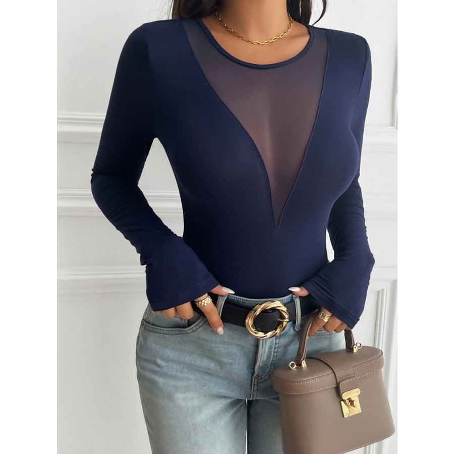 Devine Round Neck Long Sleeve T-Shirt Apparel and Accessories