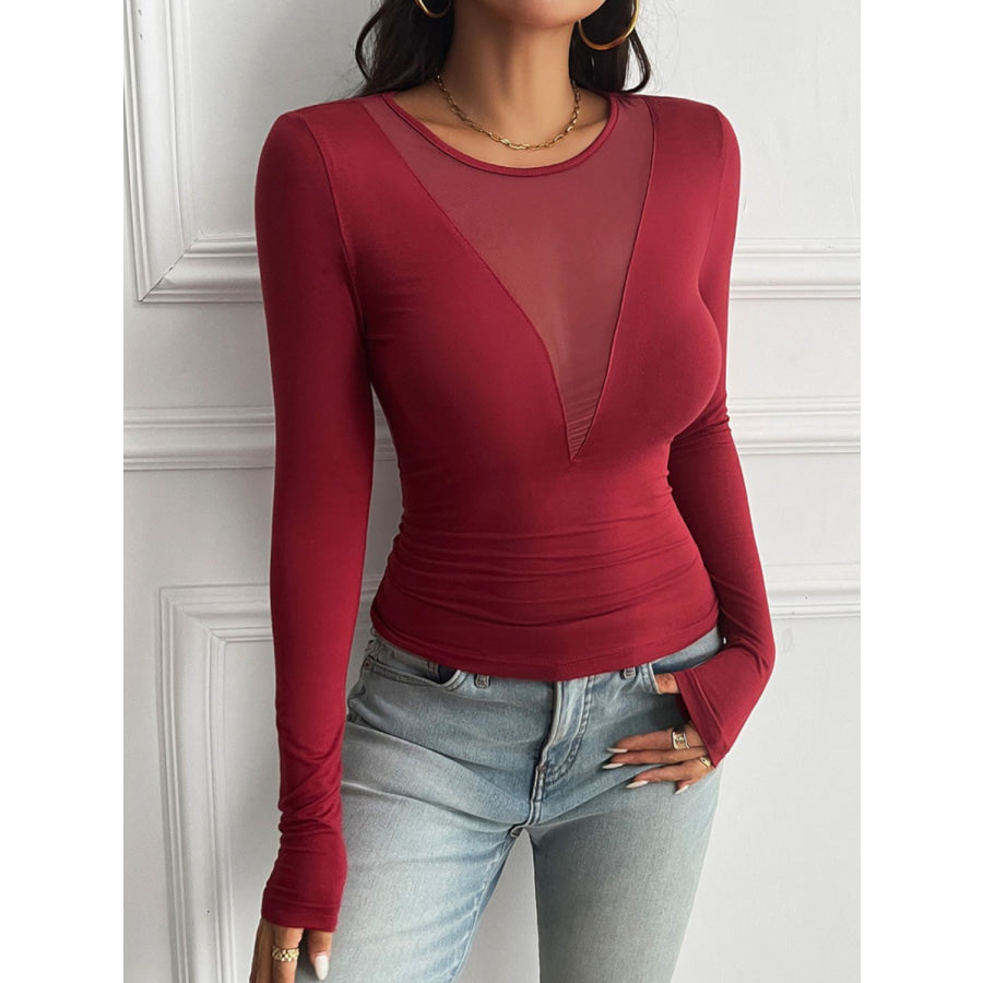 Devine Round Neck Long Sleeve T-Shirt Apparel and Accessories