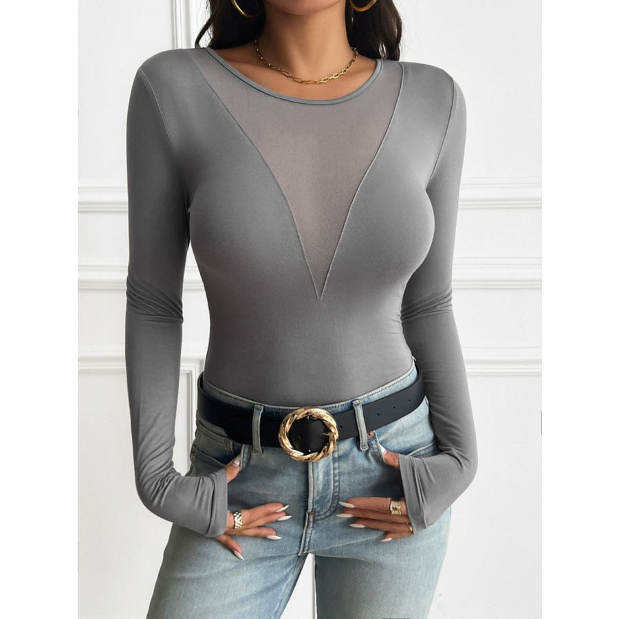 Devine Round Neck Long Sleeve T-Shirt Apparel and Accessories