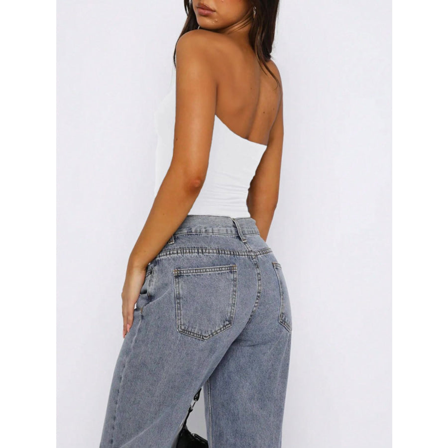 Devine Ruched Tube Top Apparel and Accessories