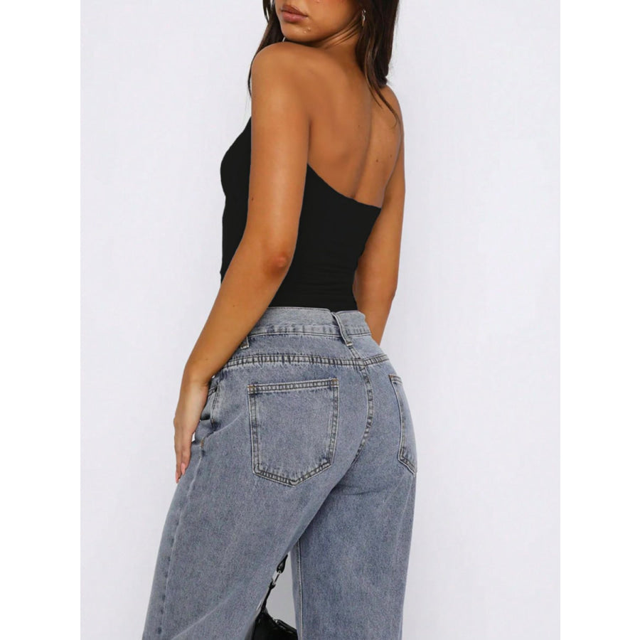 Devine Ruched Tube Top Apparel and Accessories