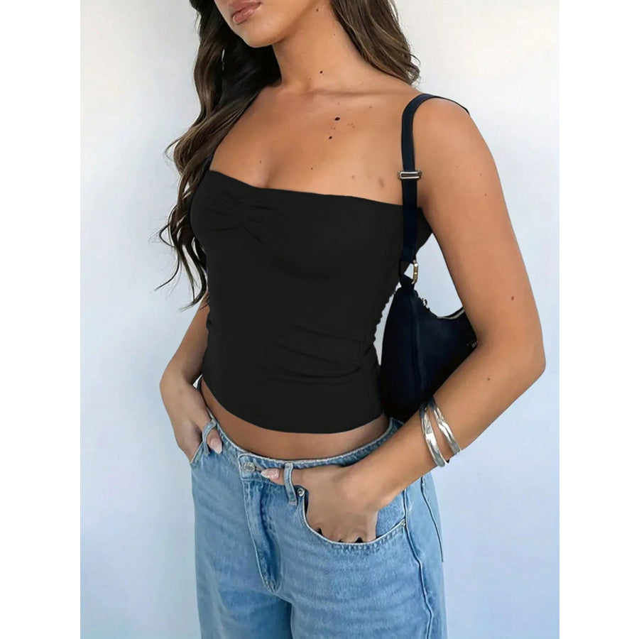 Devine Ruched Tube Top Apparel and Accessories