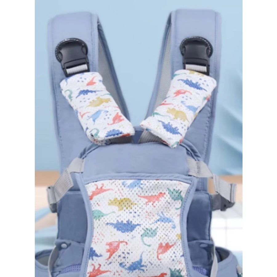 Dinosaur Pattern Ergonomic Baby Wrap Dinosaur Blue / One Size Apparel and Accessories