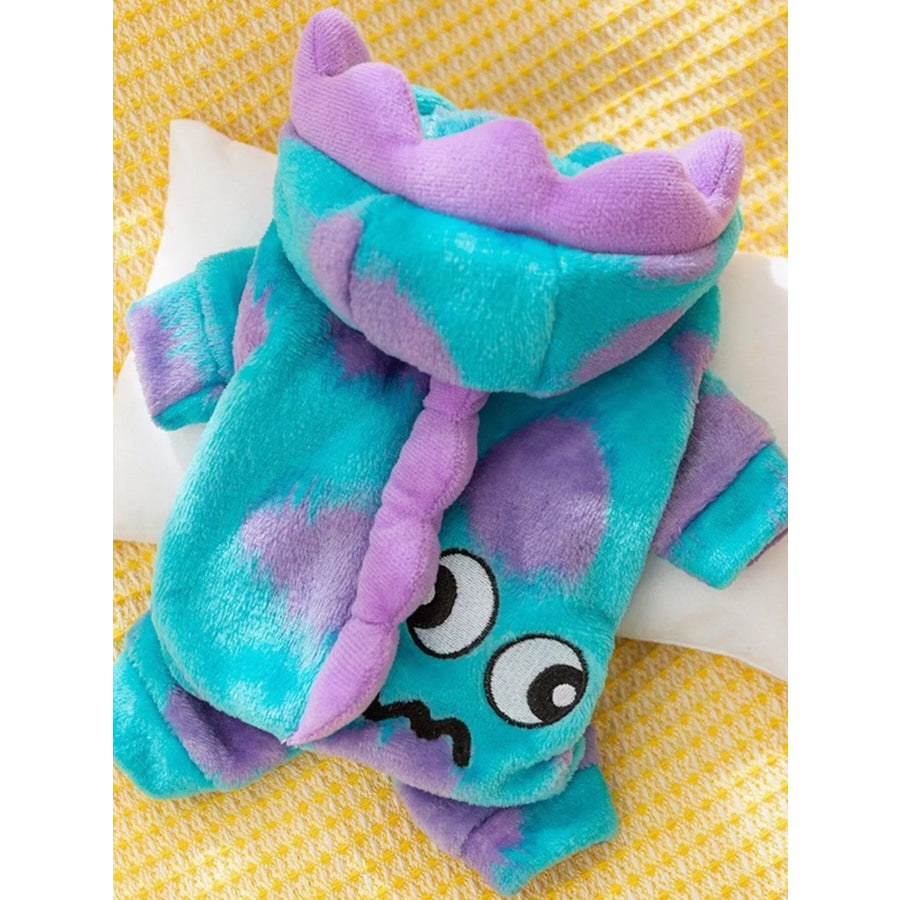 Dinosaur Style Pet Jumpsuit Teal / XS Apparel and Accessories