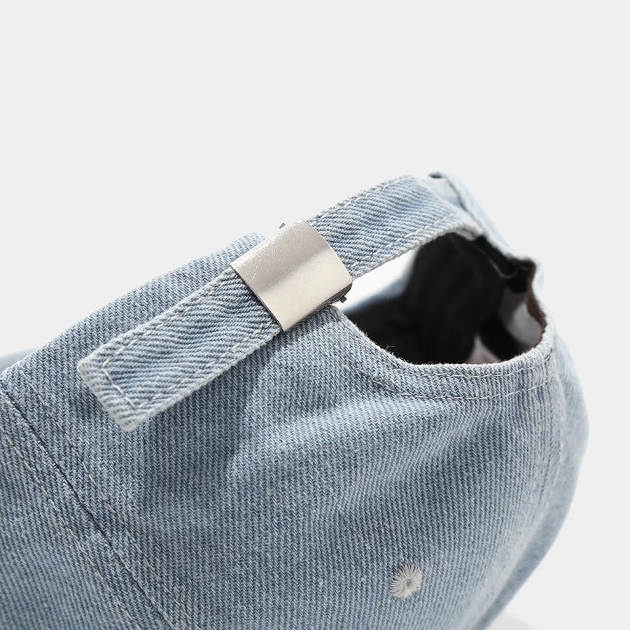 Distressed Denim Baseball Cap Apparel and Accessories