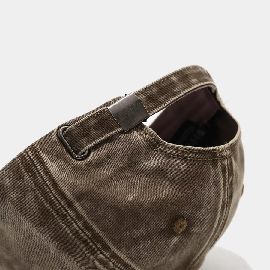 Distressed Washed Cotton Baseball Cap Apparel and Accessories