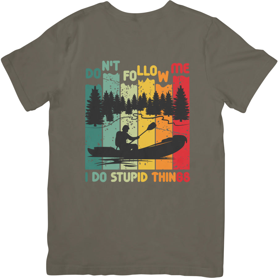 Don’t Follow Me Graphic Tee S / Army Green Mens T-shirt