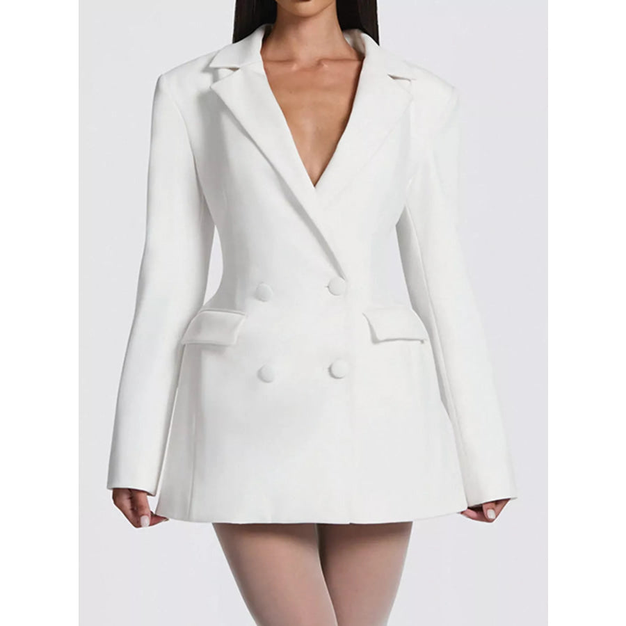 Double-Breasted Blazer Dress Apparel and Accessories