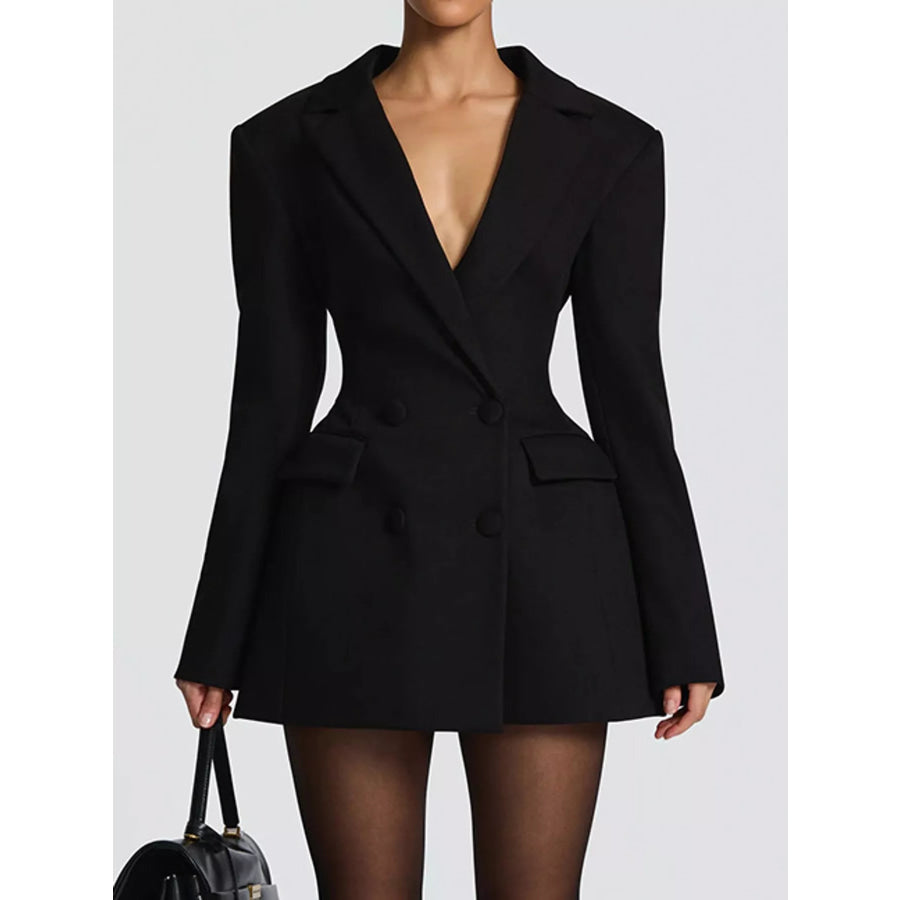 Double-Breasted Blazer Dress Apparel and Accessories