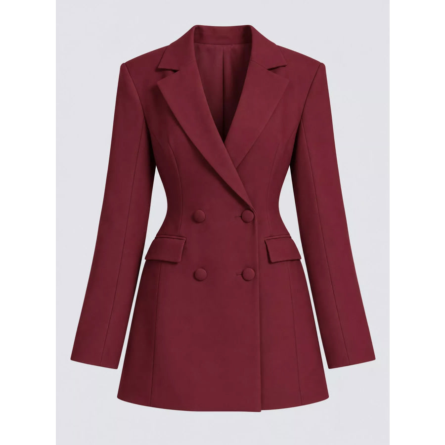 Double-Breasted Blazer Dress Apparel and Accessories