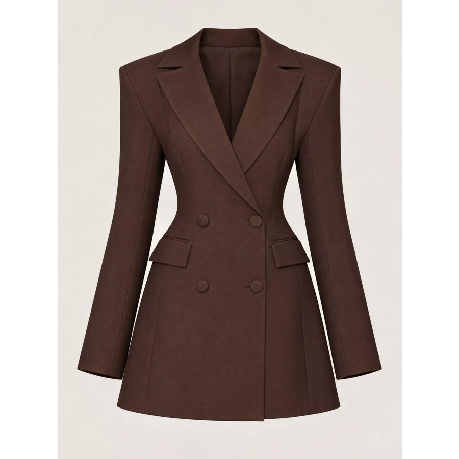 Double-Breasted Blazer Dress Apparel and Accessories