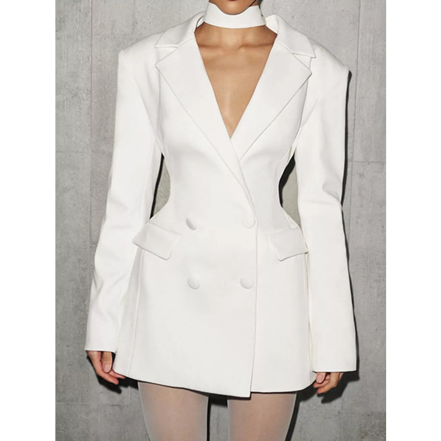 Double-Breasted Blazer Dress Apparel and Accessories